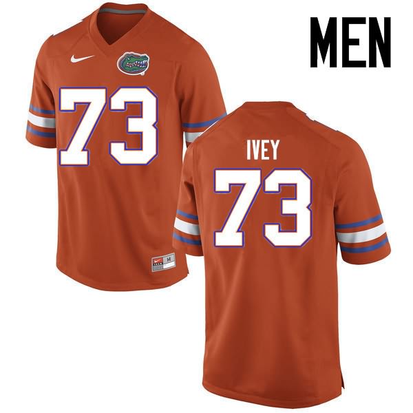 NCAA Florida Gators Martez Ivey Men's #73 Nike Orange Stitched Authentic College Football Jersey JBO8164EL